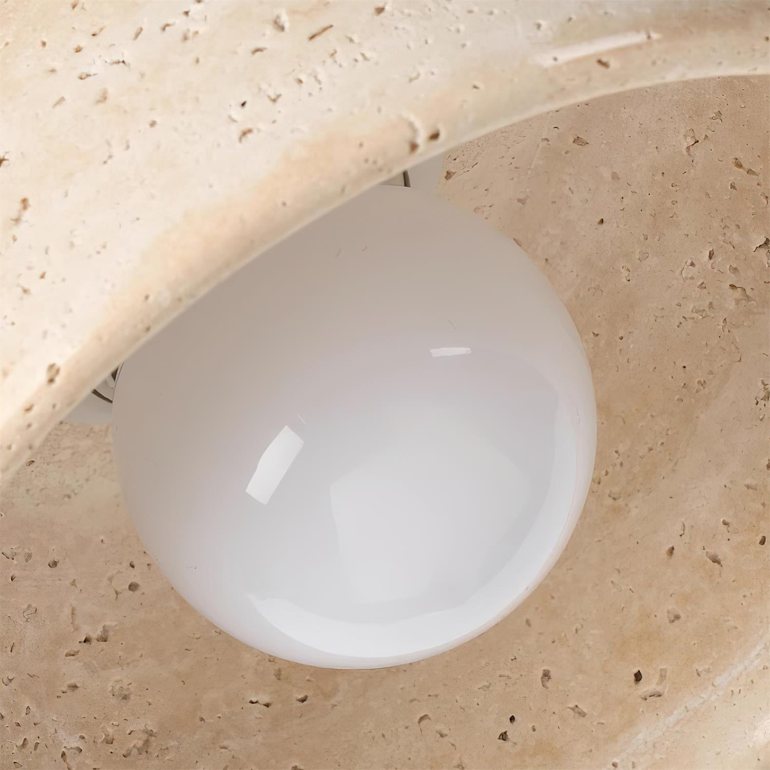Travertine Conical Pendant Lamp M262