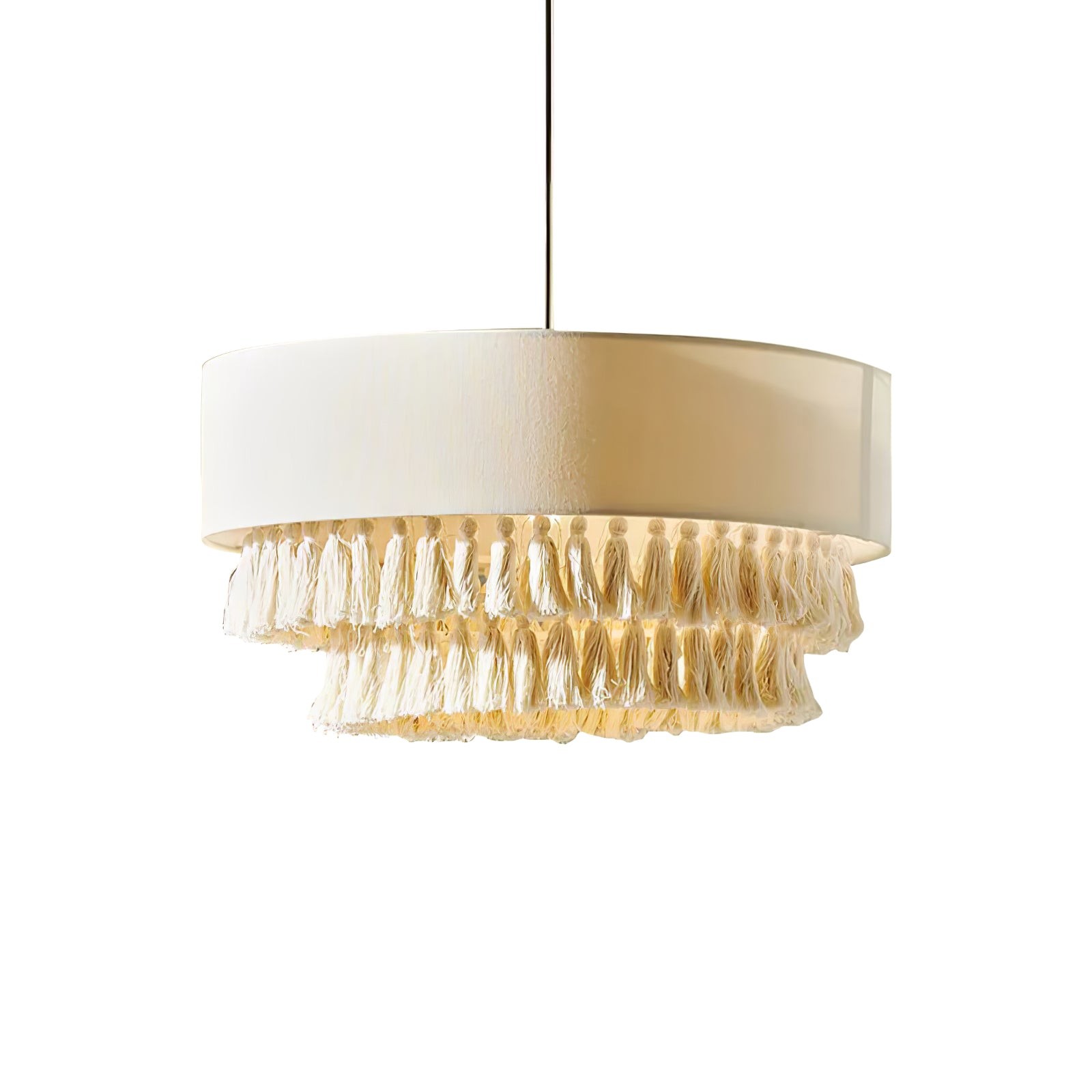 Bohemian Hemp Rope Tassel Chandelier M557