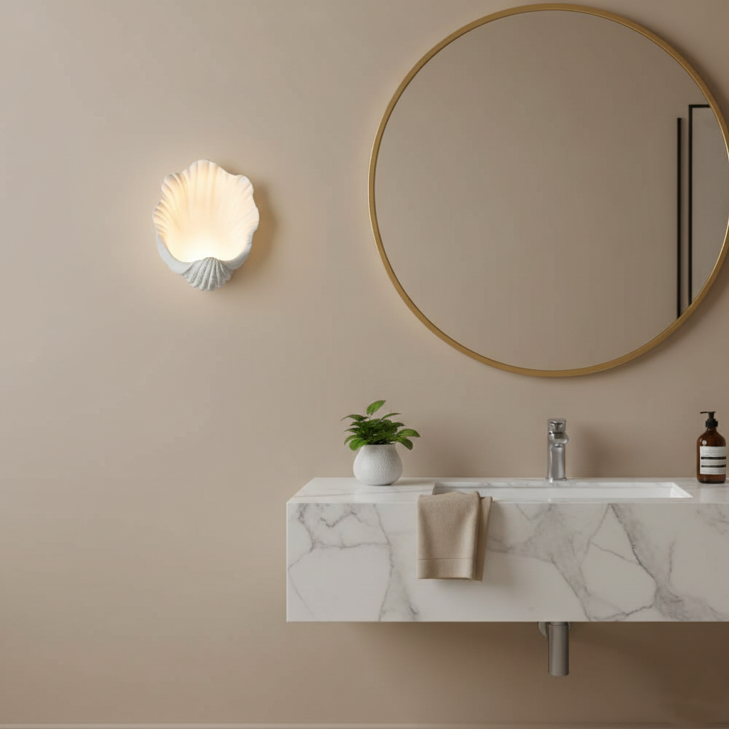 Selka Scallop Nordic Resin Wall Lamp D968