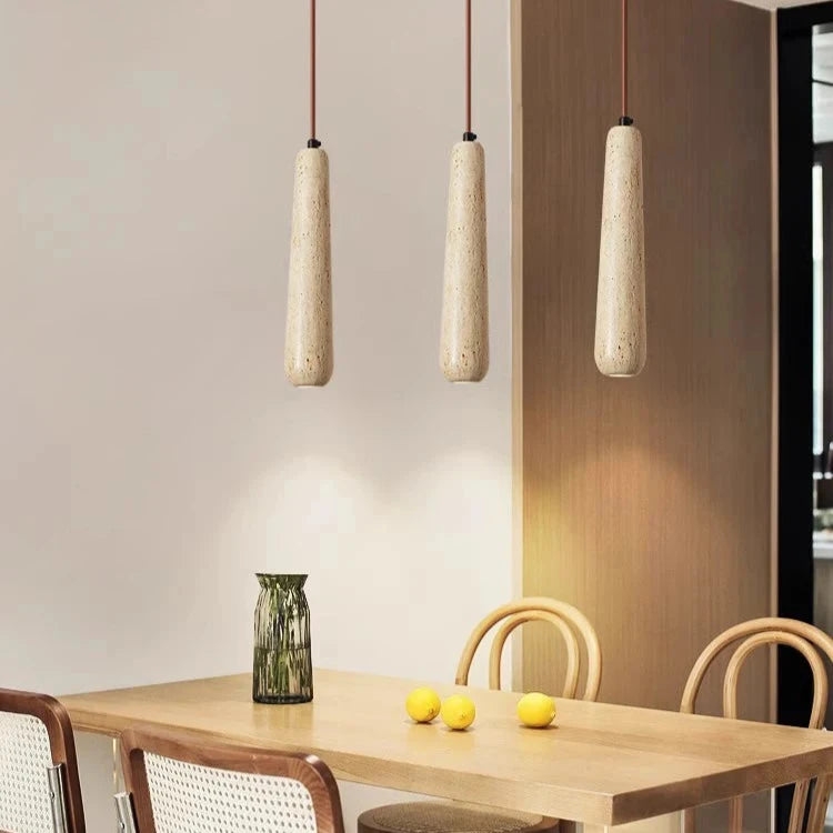 Travertine Tube Pendant Light D922