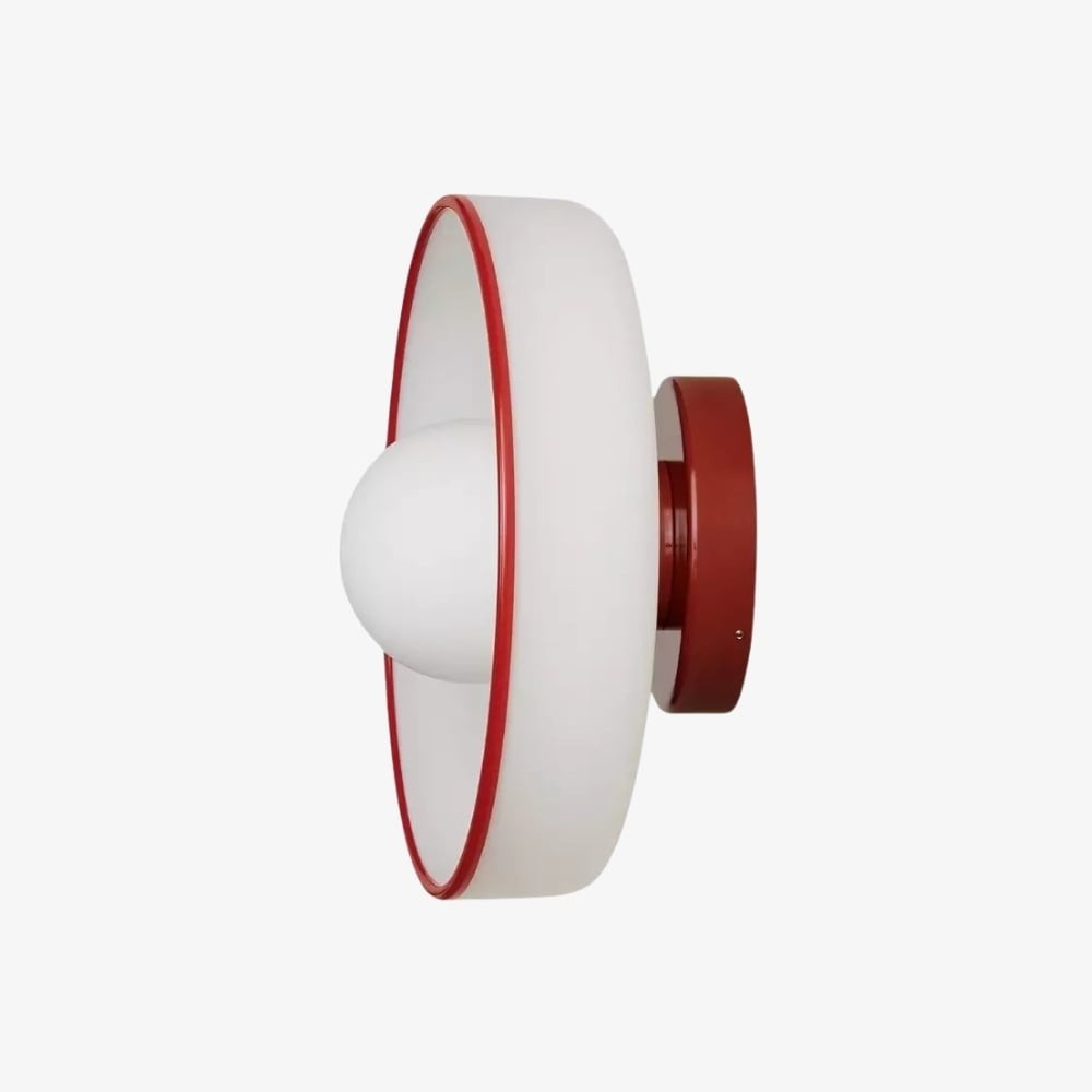 Kalo Wall Ceiling Light - Blown Glass Disc Orb Flush Mount Sconce T662