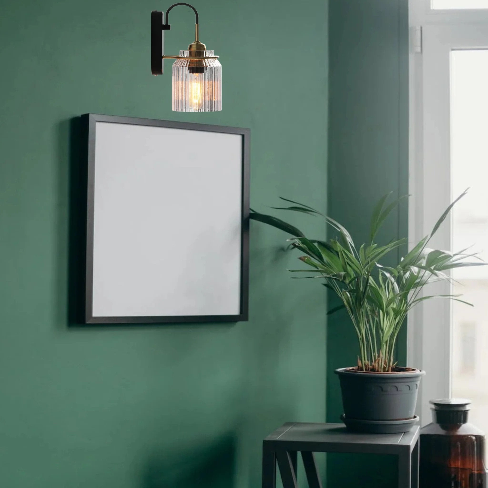 Nordic Columnar Glass Mirror Front Wall Lamp M128