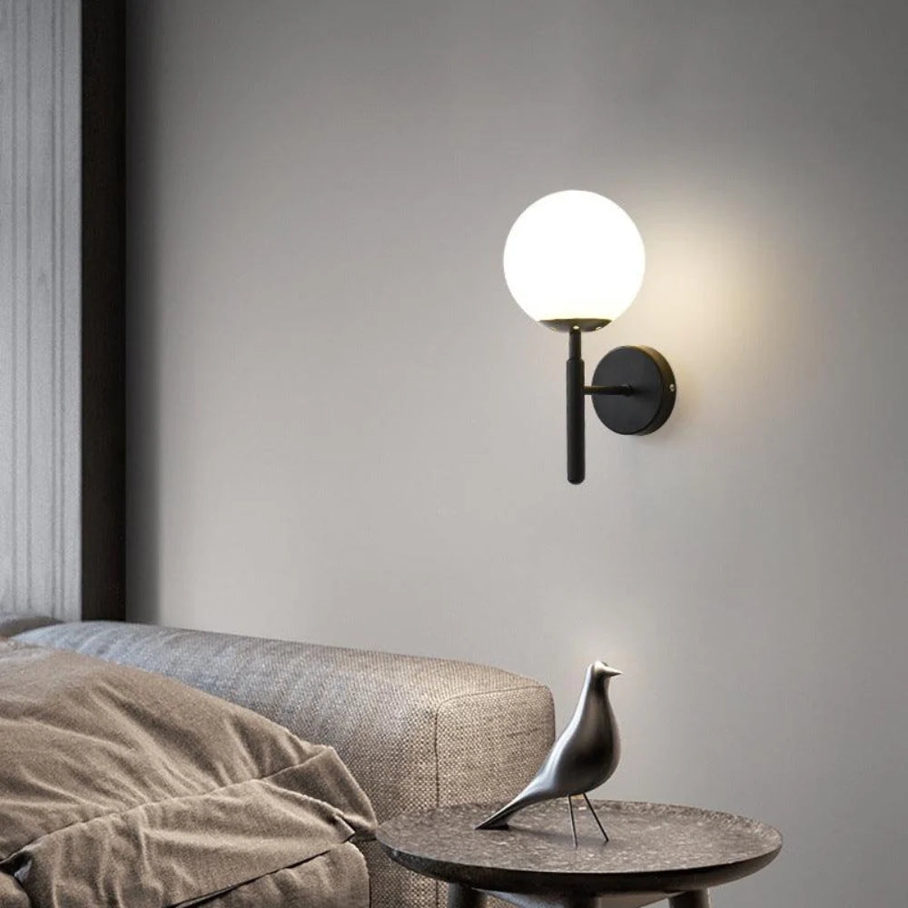 Milky Glow Modern Metal Wall Lamp D791