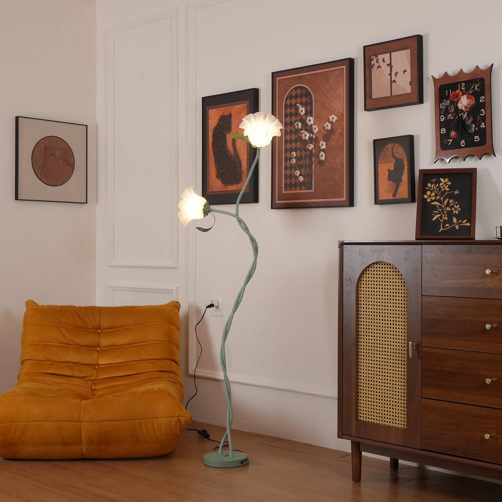Creative Multi-Head Winding Flower Shape Floor Lamp M175
