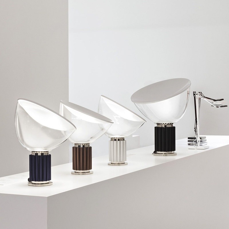 Sculptural Upside Down Glass Table Lamp