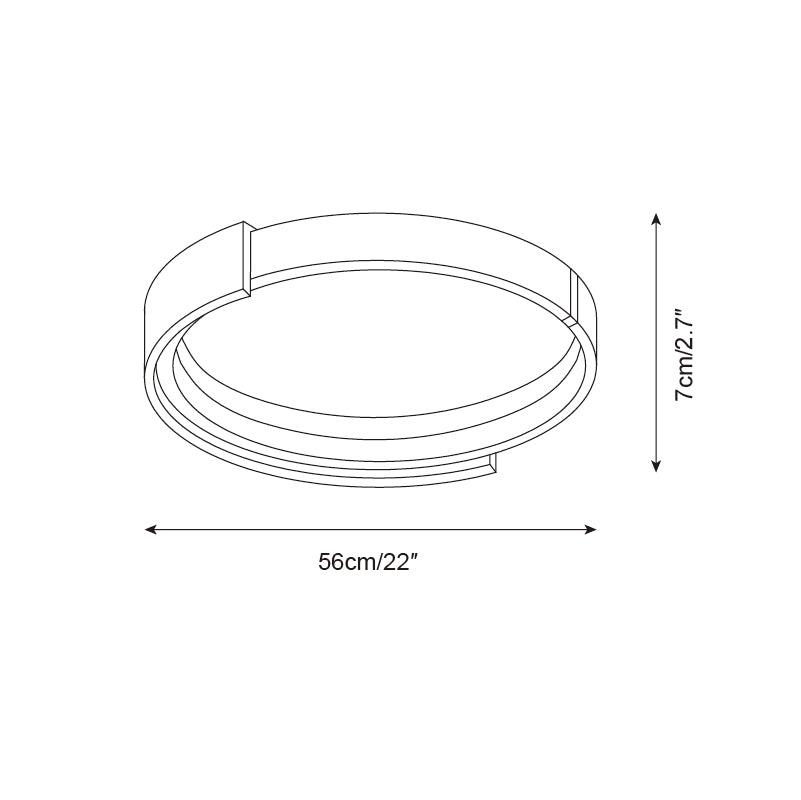 Cerqon Halo Ceiling Lamp D131