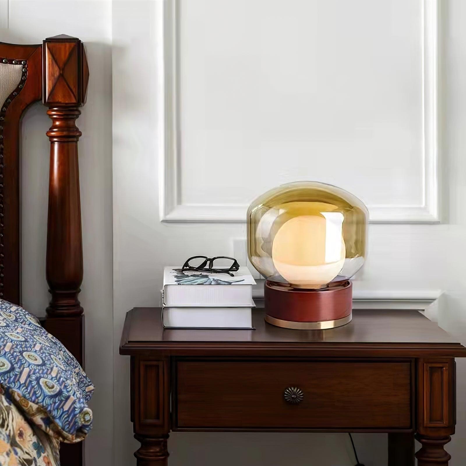 Simple Creative Wood Orb Table Lamp M527
