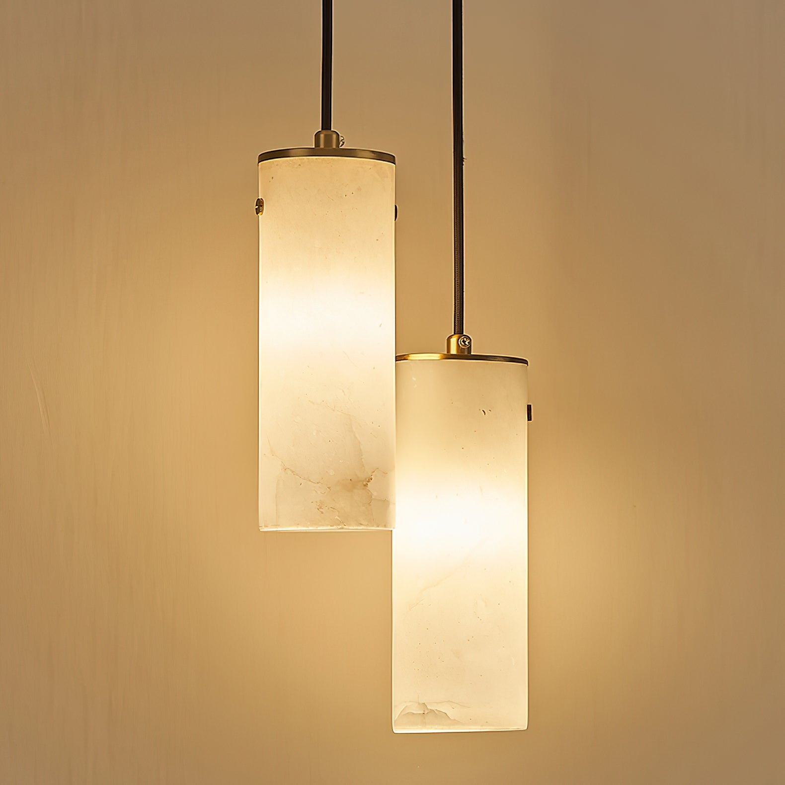 Nula Vertical Alabaster Pendant Light D426