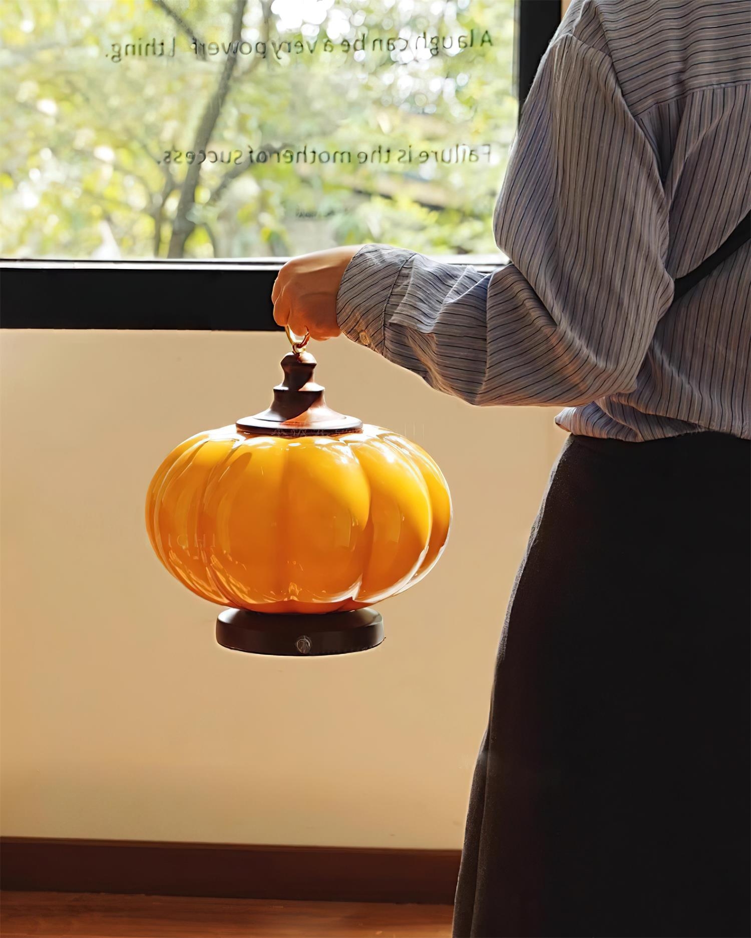 Pumpkin Glass Table Lamp D150