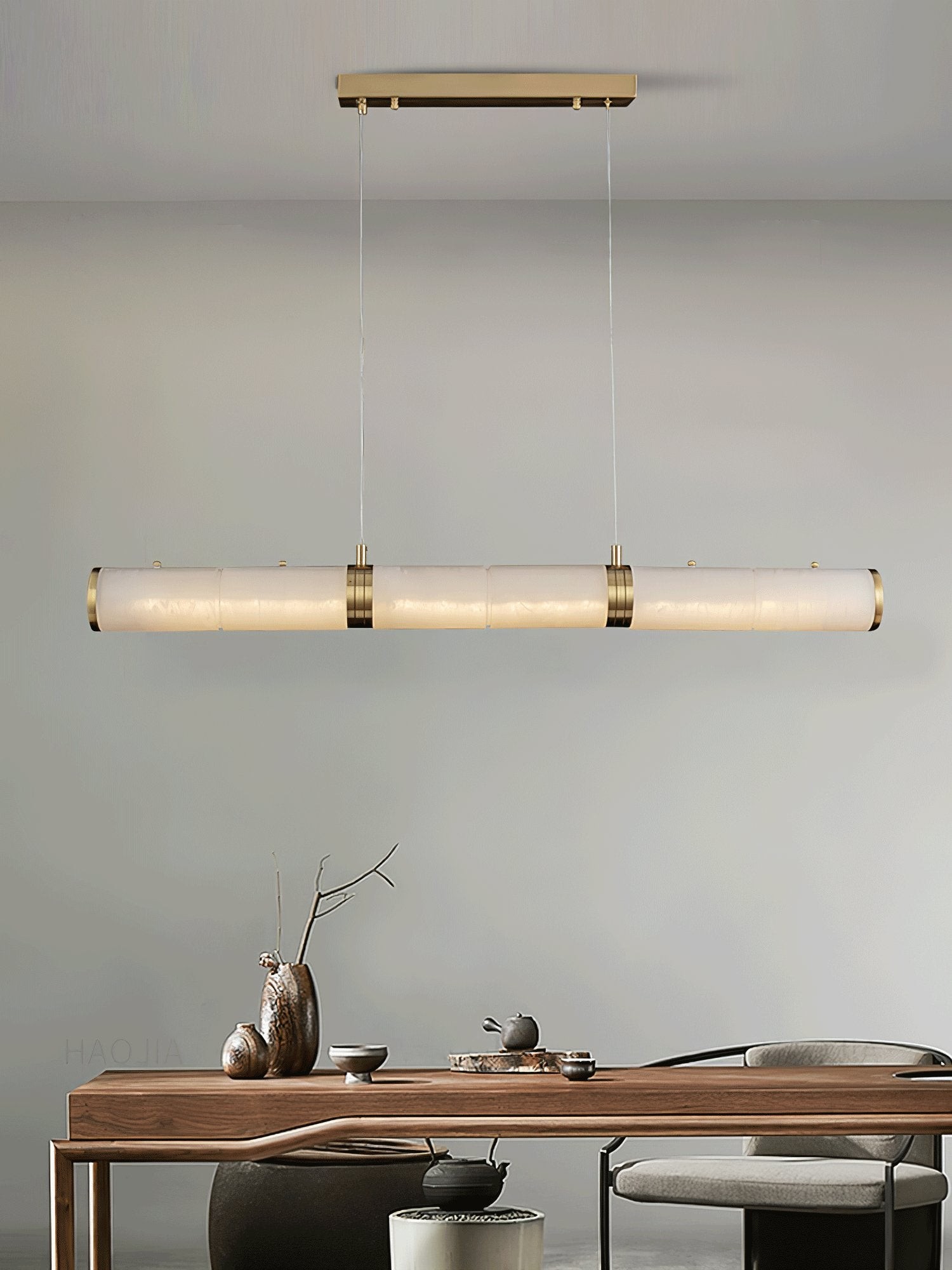 Luxurious Alabaster Beam Pendant Light M96