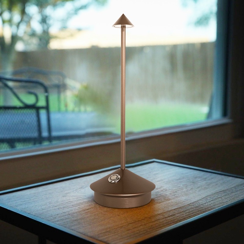 Pina lamp on a table near a window