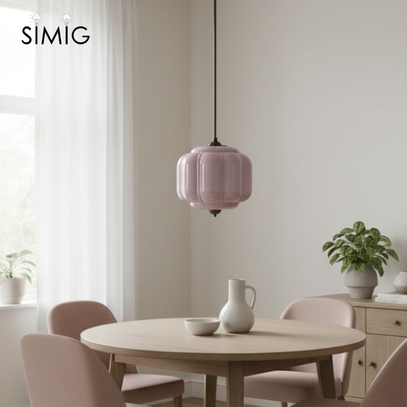 Vintage Cream Glass Pendant Light – Eloise Retro Chandelier S195