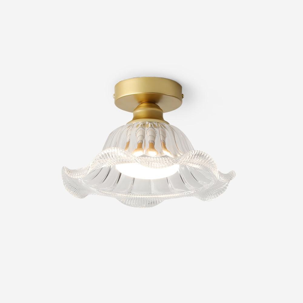 Vintage Glass Flower Ceiling Light M332