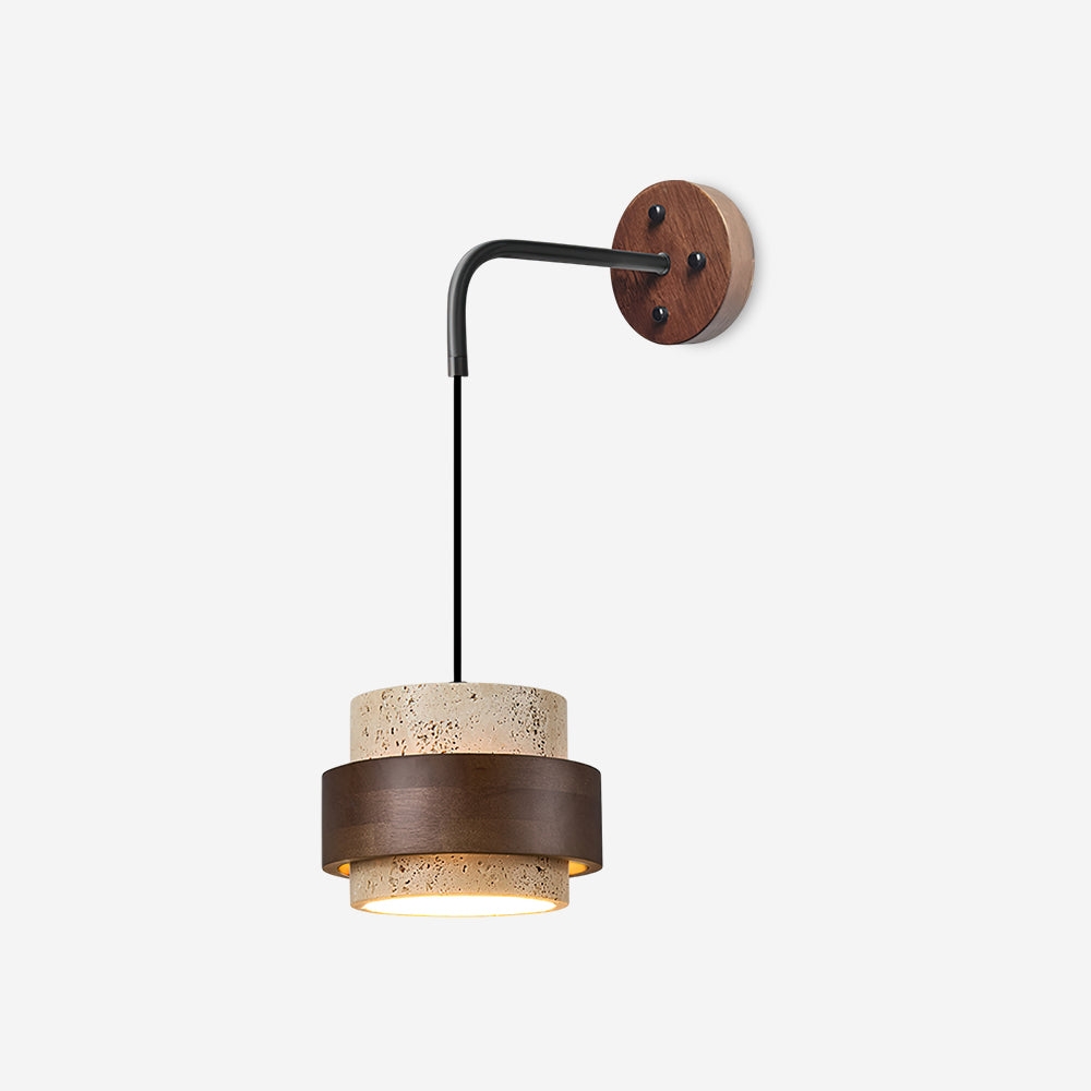 Cole Travertine Wall Lamp D70