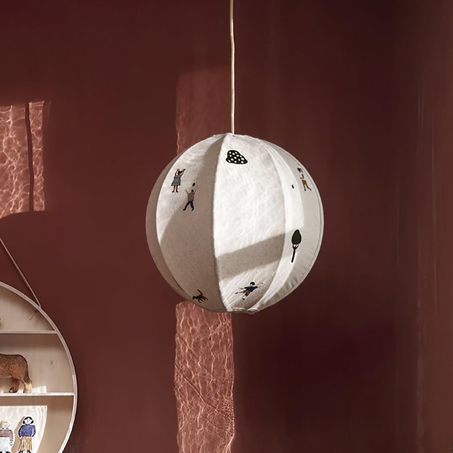 Park Embroidered Textile Pendant Lamp M442