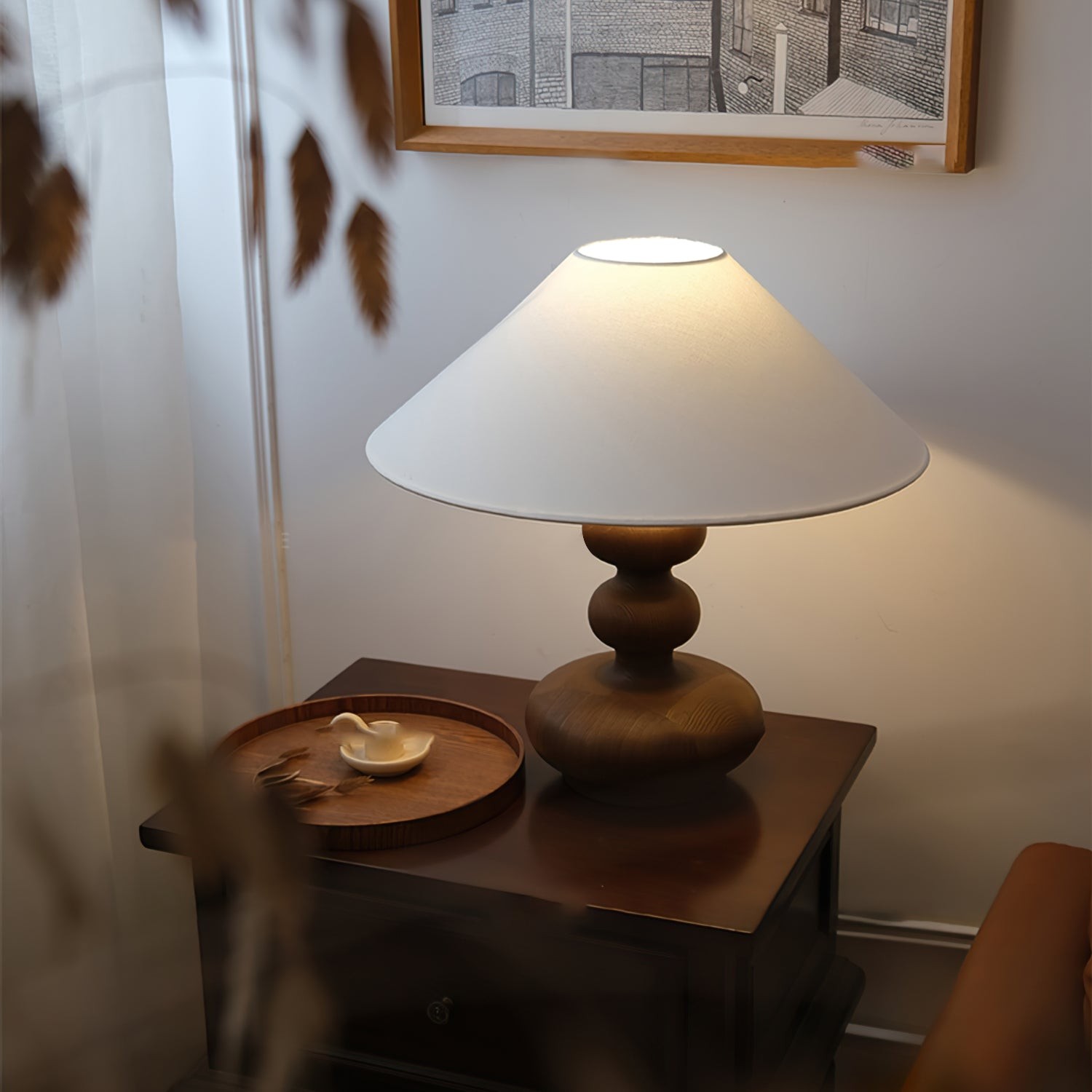 Nordic Retro Solid Wood Table Lamp M161