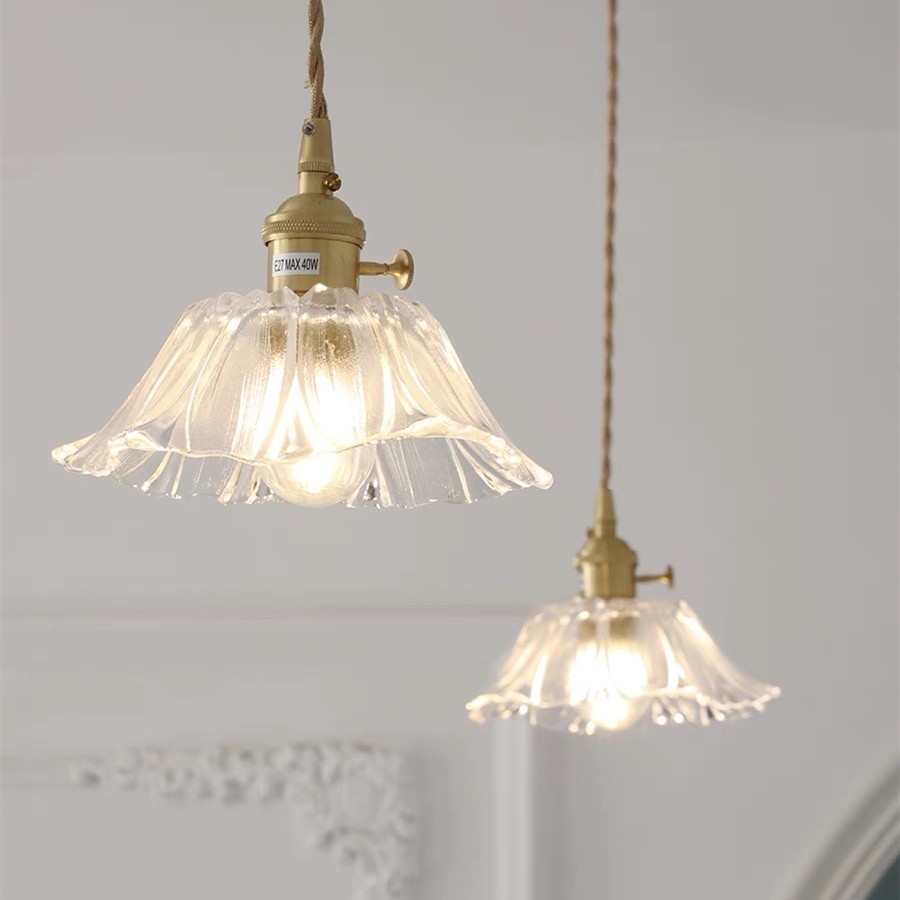 Tiffany Lotus Glass Pendant Light S55
