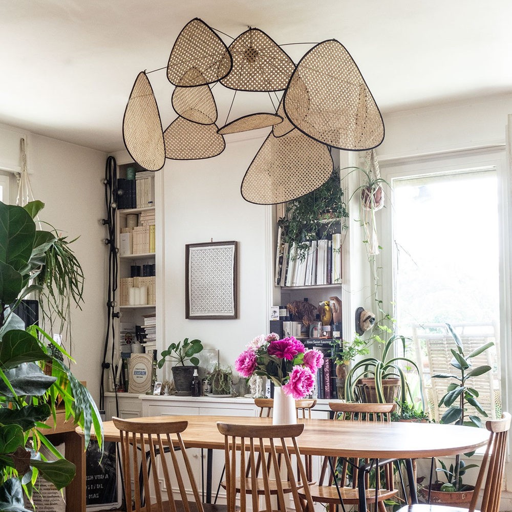 Vintage Rattan Pendant Light