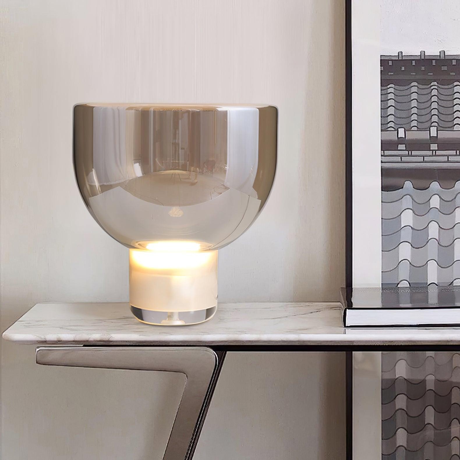 Nordic Simple Modern Luxury Glass Table Lamp For Study Room M412