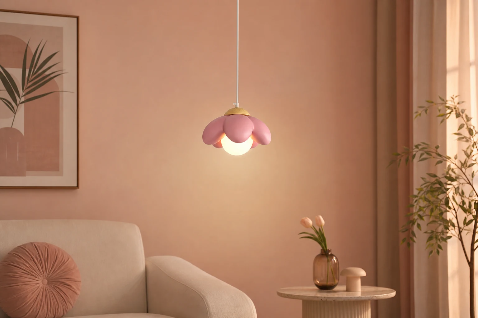 Lampa wisząca Kwiat Wiśni S46 w otoczeniu produktu w kontekście