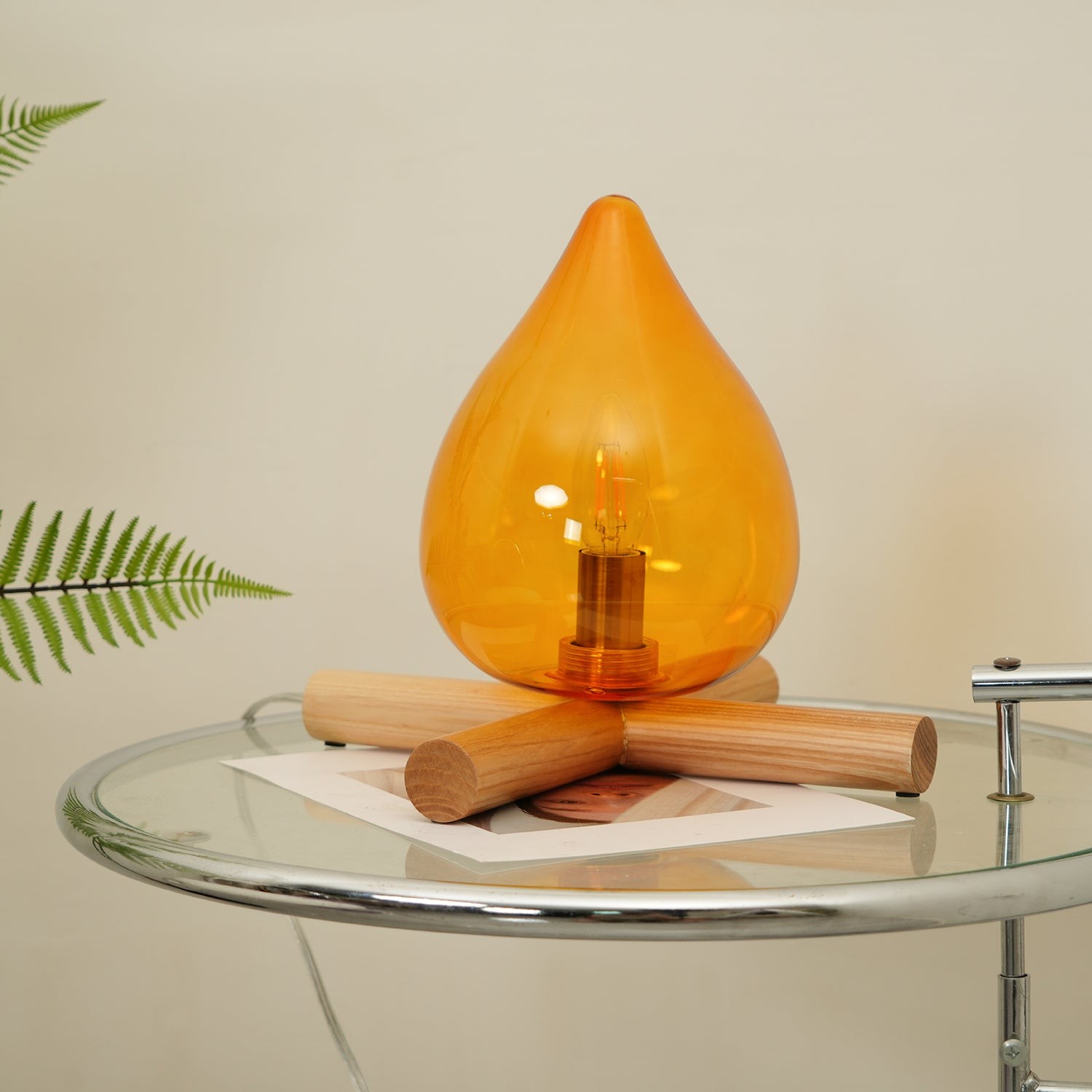 Funny Fire Shape Small Flame Table Lamp M155