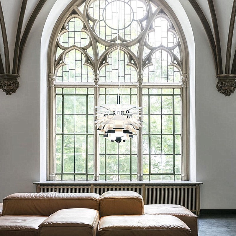 Modern Sculptural Layered Pendant Light