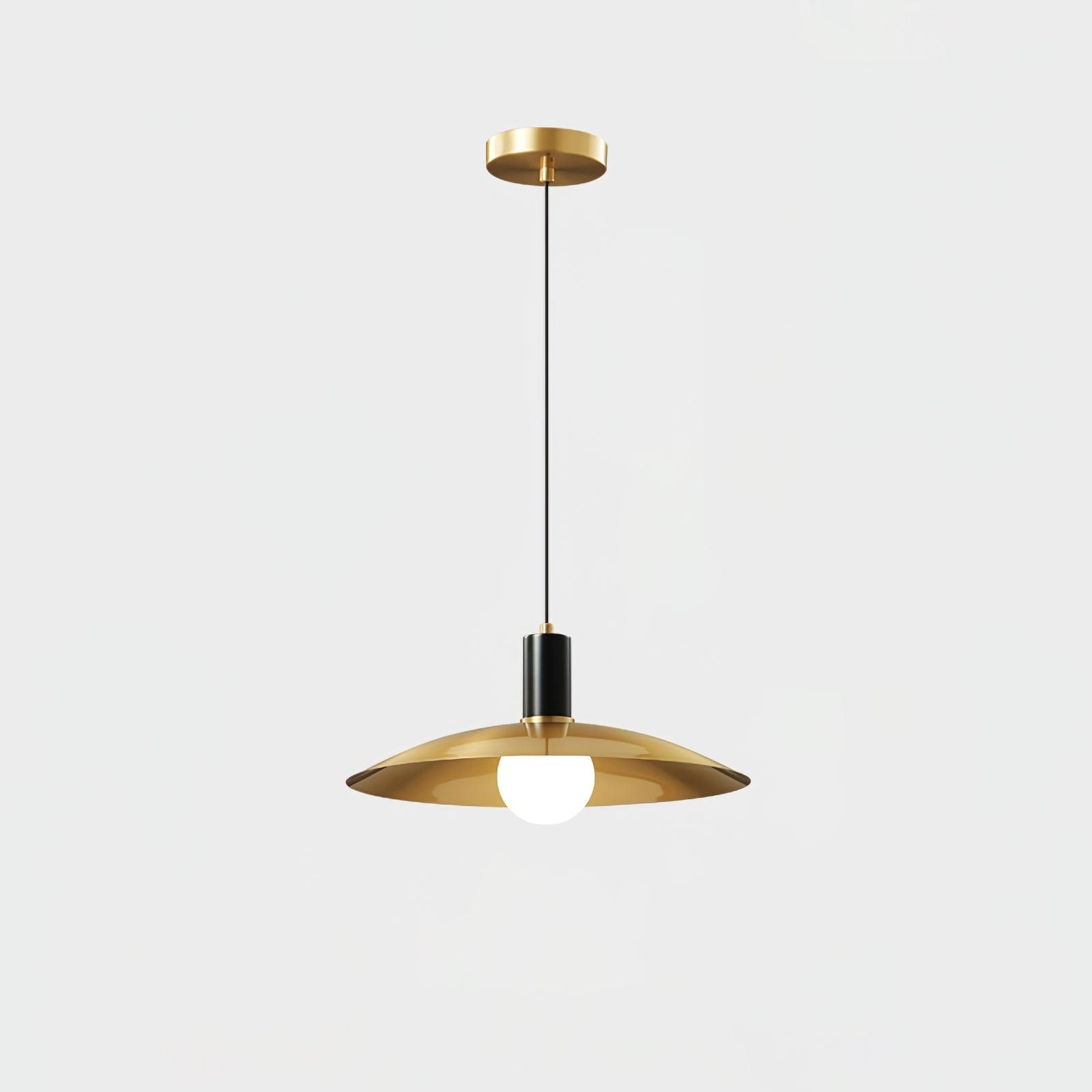 Brass Flared Pendant Lamp D361