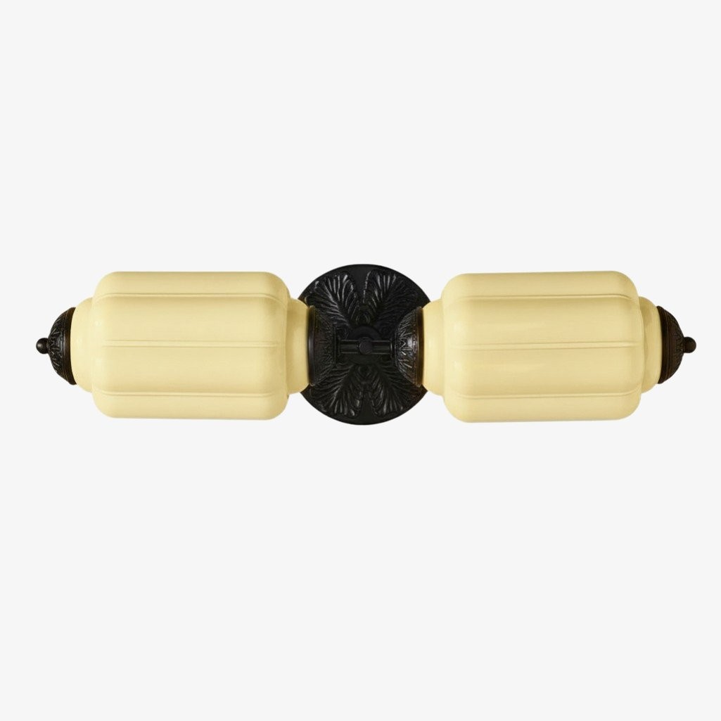 Eloise Brass Wall Sconce – Elegant Milk Glass Vintage Lighting T290