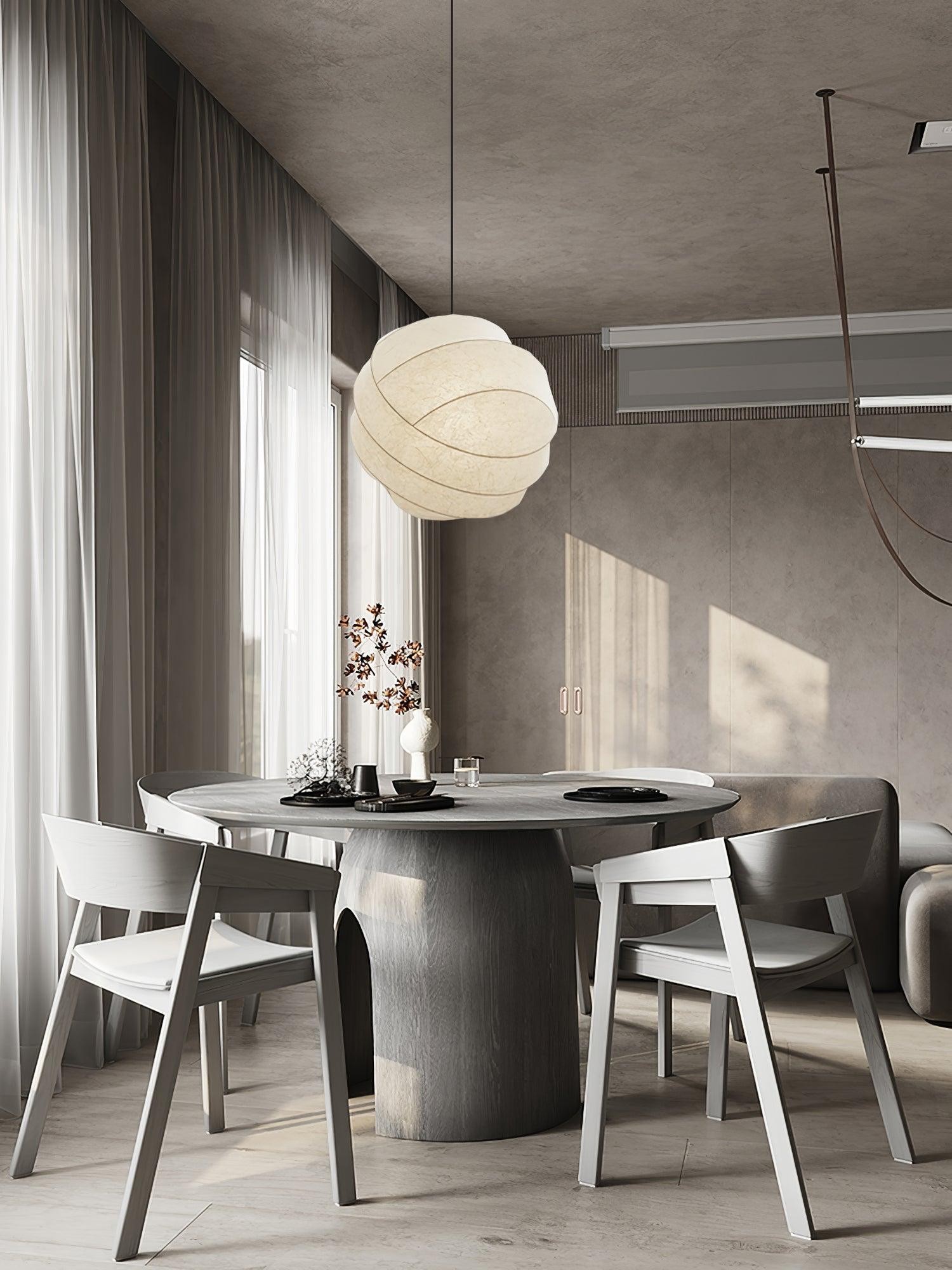 Wabi-Sabi Style Fiber Cocoon Pendant Lamp M505