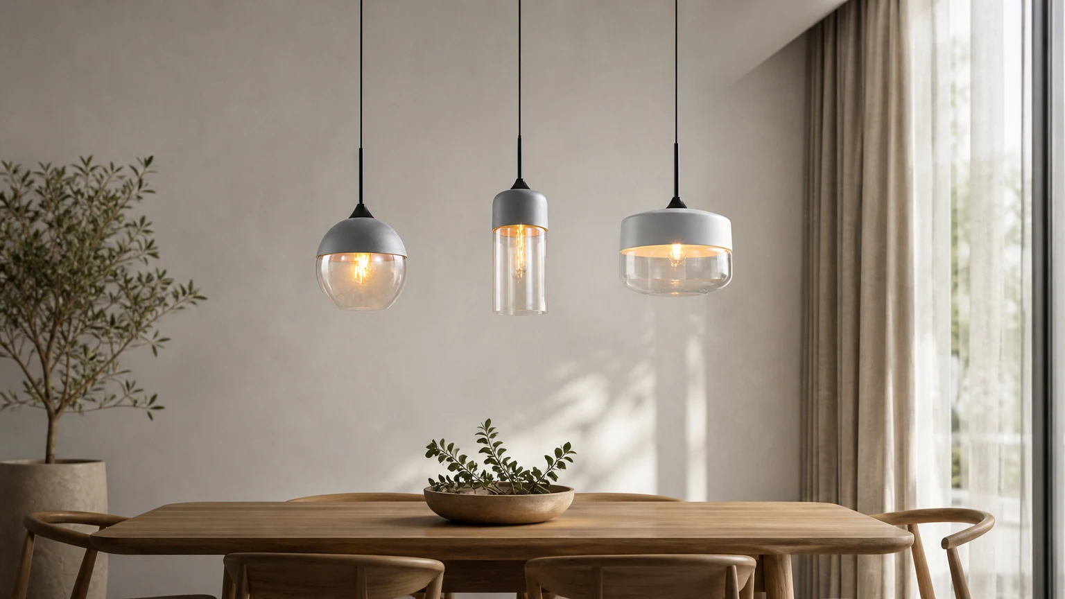 Lampa wisząca SOMMELIER Glass Jar w ciepłej scenerii wnętrza