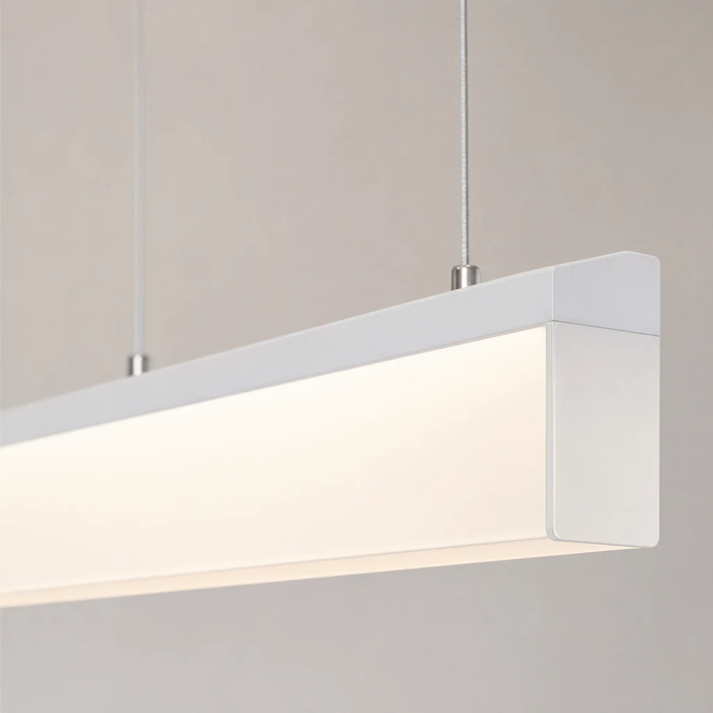 Zbliżenie na wykończenie lampy wiszącej GREGER Slim Case