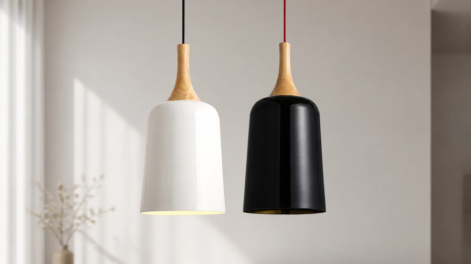 STAFFORD Wydłużona lampa wisząca w skandynawskim stylu wnętrz