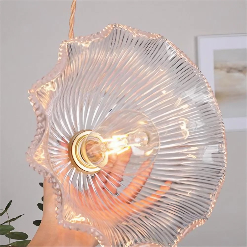 Nordic Retro Flower Glass Pendant Lamp S44