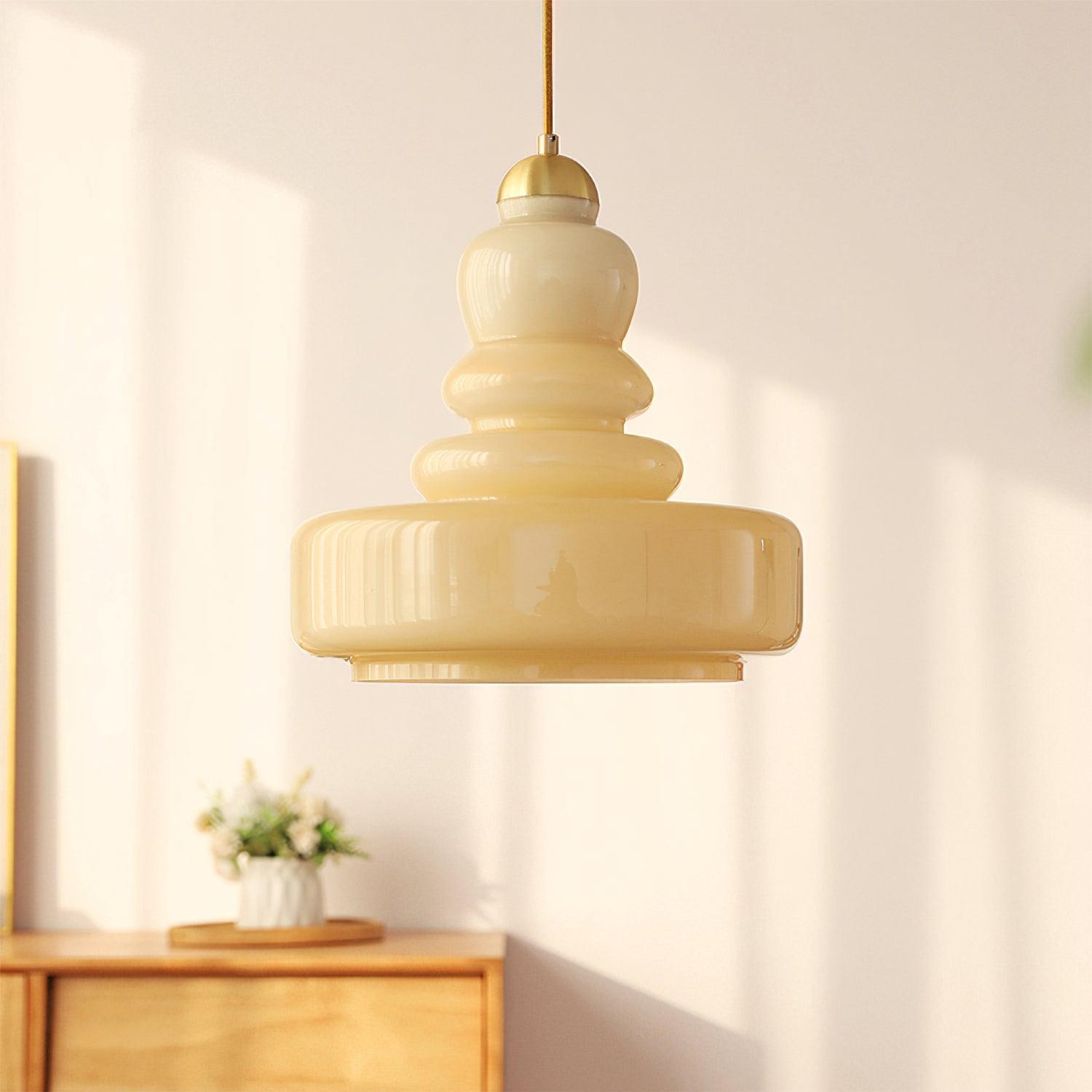 Bauhaus Vintage Gourd Glass Pendant Lamp S125