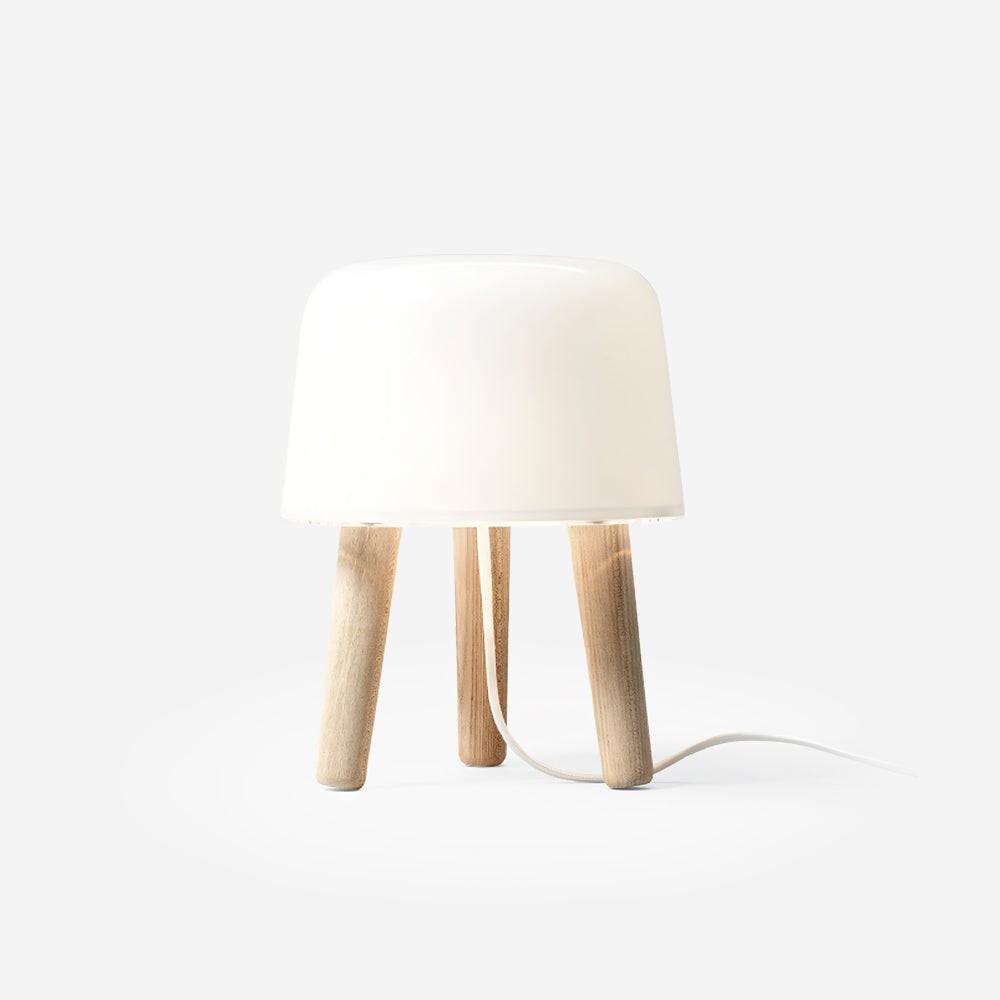 Nordic Wood Decorative Glass Table Lamp For Bedroom M355
