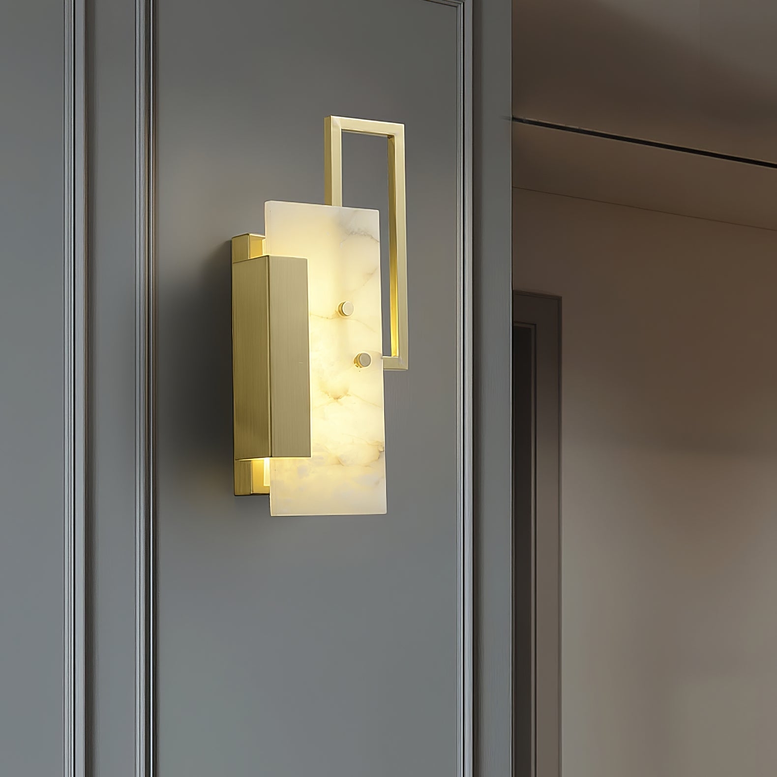 Althea Alabaster Wall Sconce D396