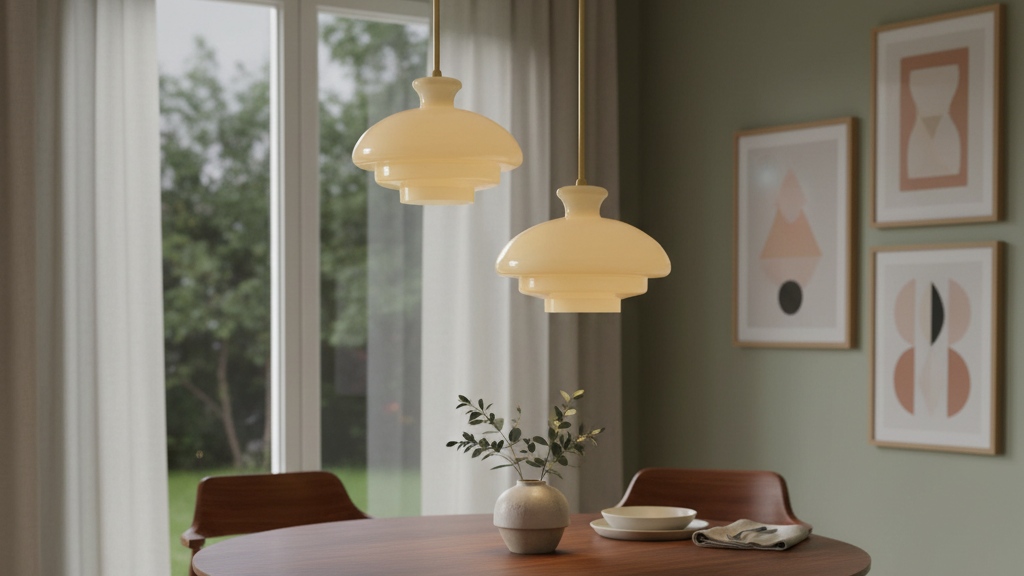 Lampy wiszące HaloVita w jasnym pomieszczeniu