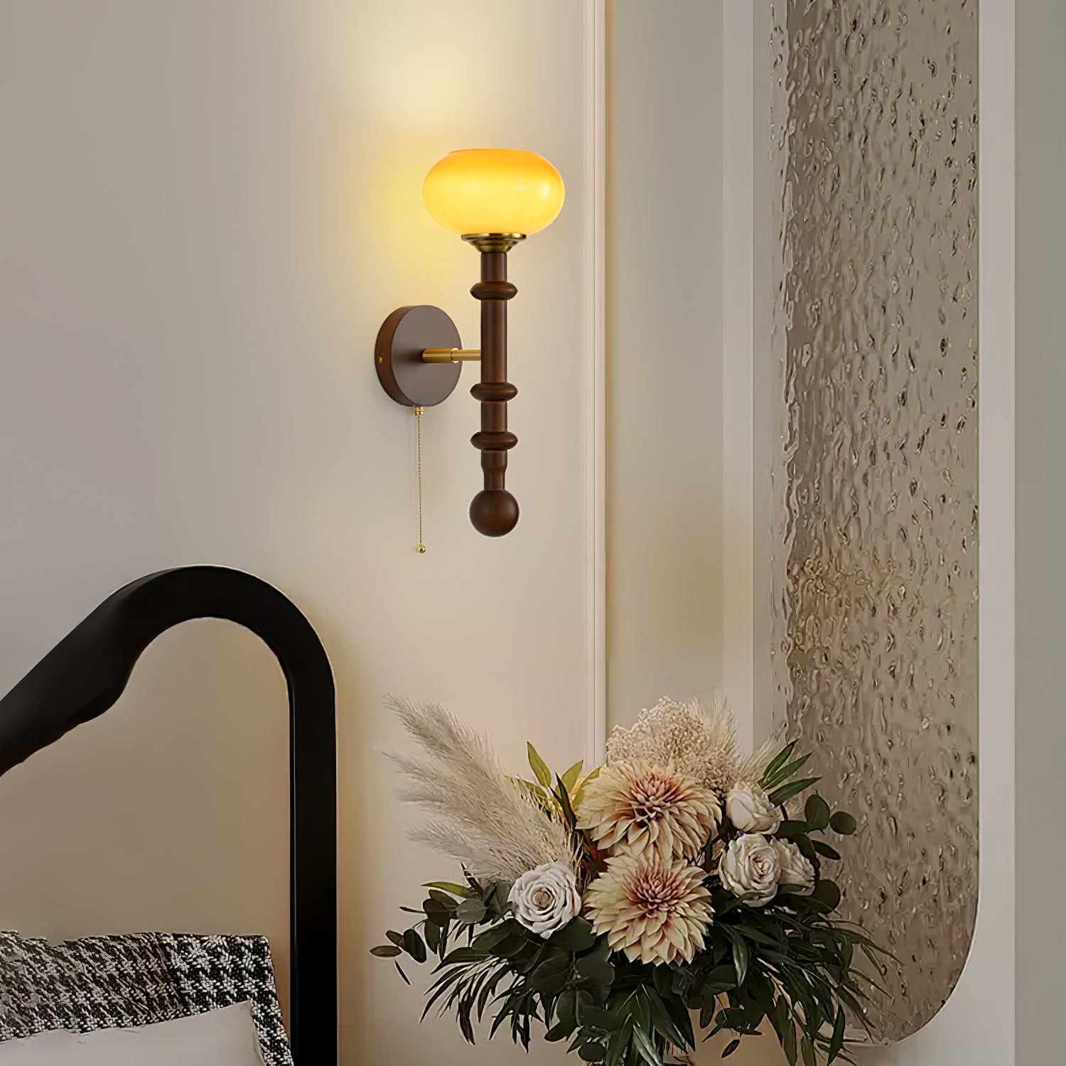 Retro Solid Wood Series Wall Lamp M523