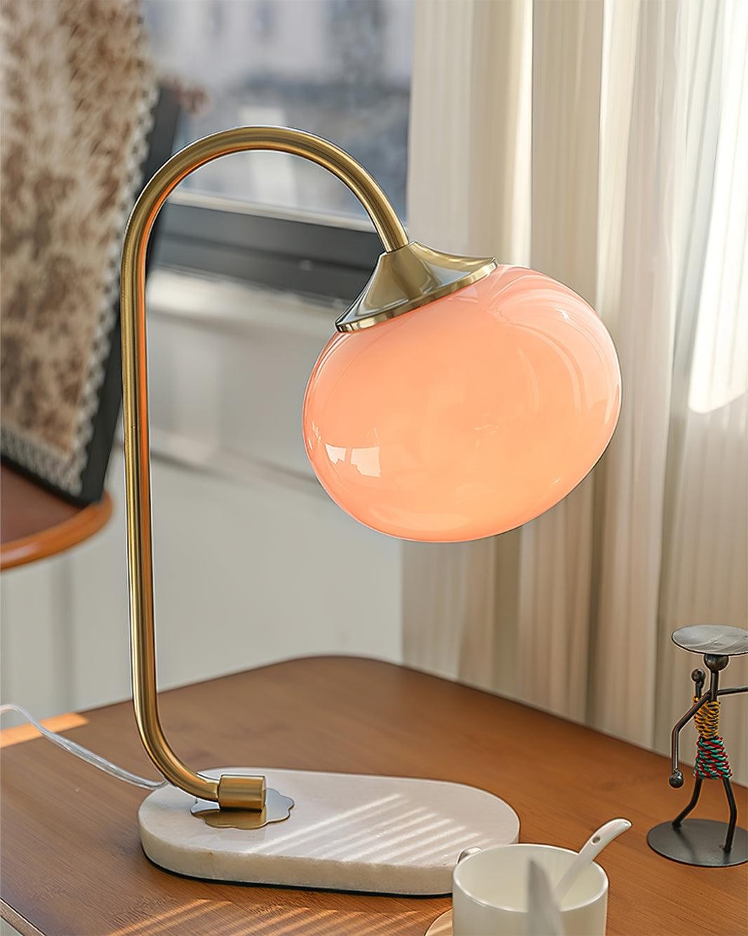 Scandinavian Cream Ball Table Lamp For Living Room M454