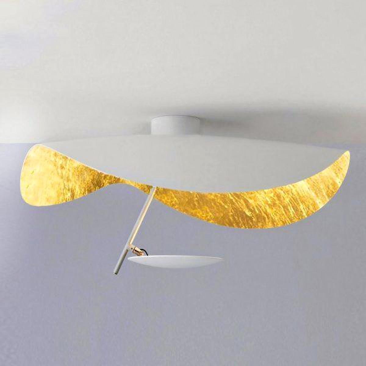 Modern Foil Curved Metal LED Pendant / Ceiling light for Bedroom