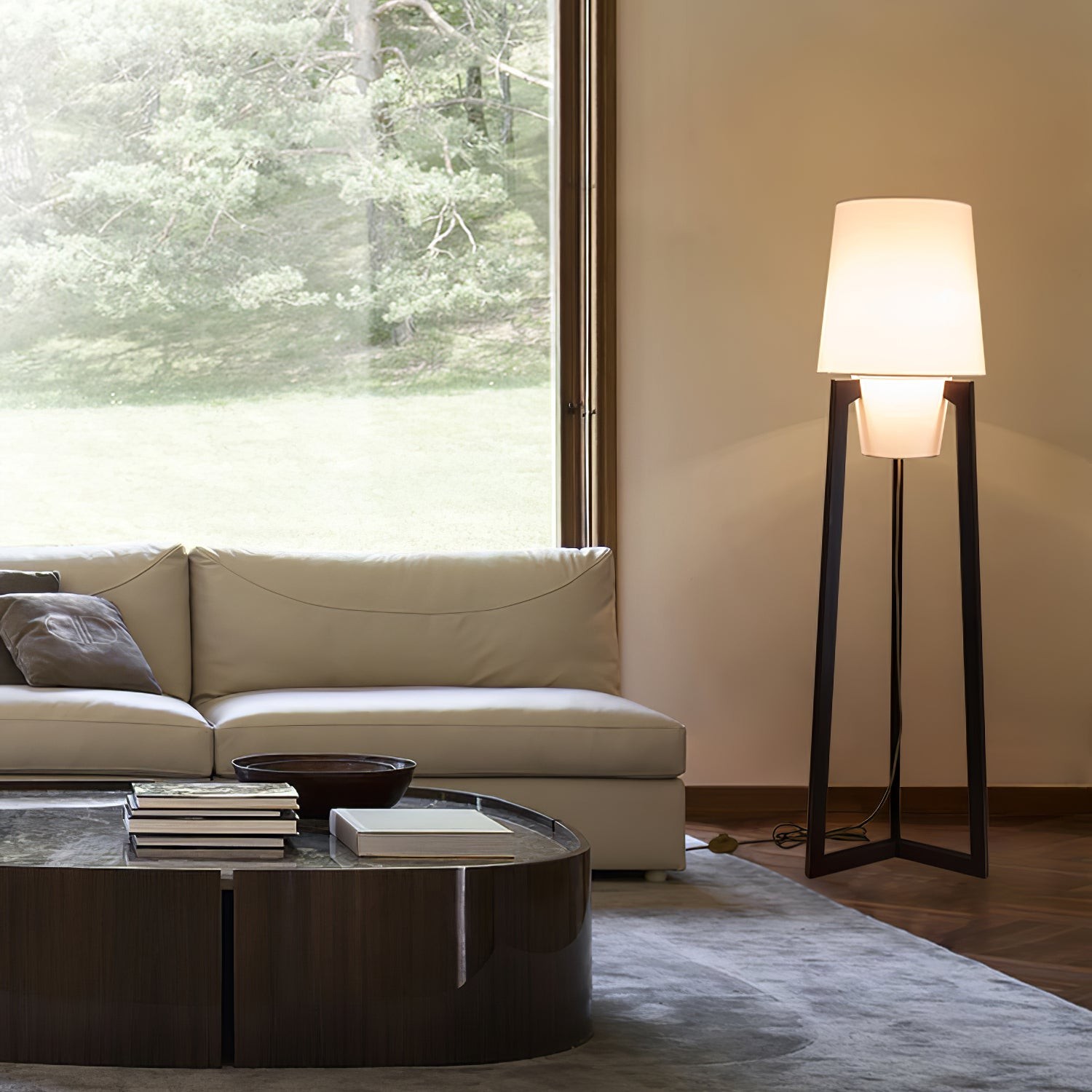 Modern Simple Chinese Style Solid Wood Floor Lamp M150