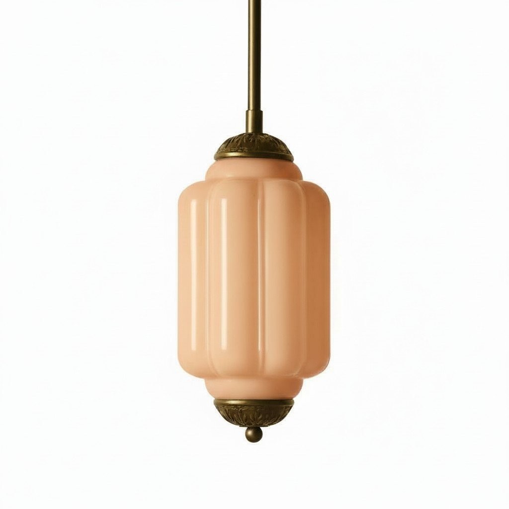 Eloise Vintage Glass Chandelier - Milk Glass Home Accent T289