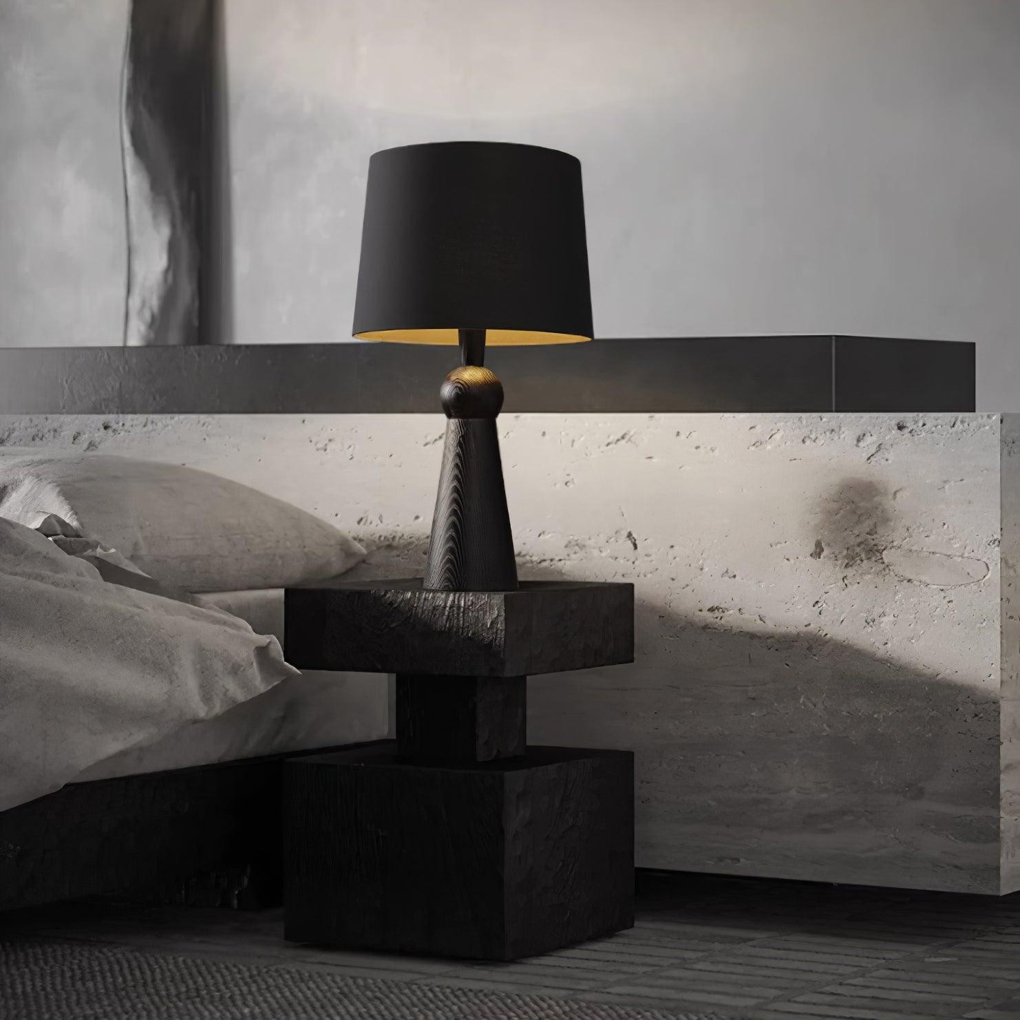 Nordic Retro Solid Wood Fabric Table Lamp M87
