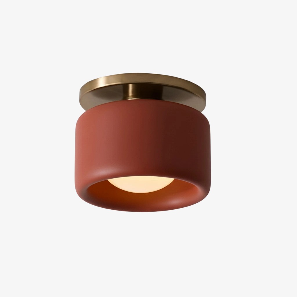 Cerova Elegant Round Porcelain Flush Mount Ceiling Light T165