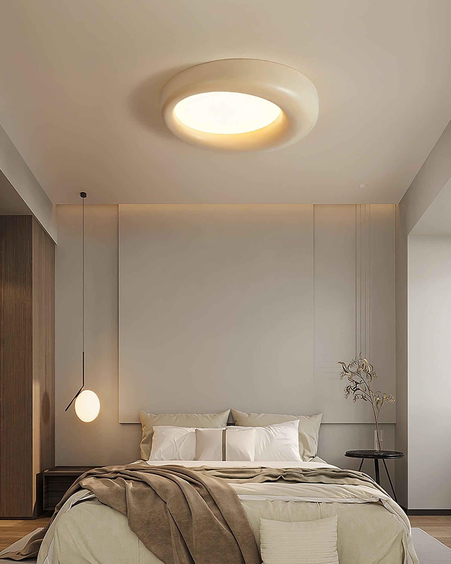 Center Offset Concentric Circle Acrylic Ceiling Lamp M413