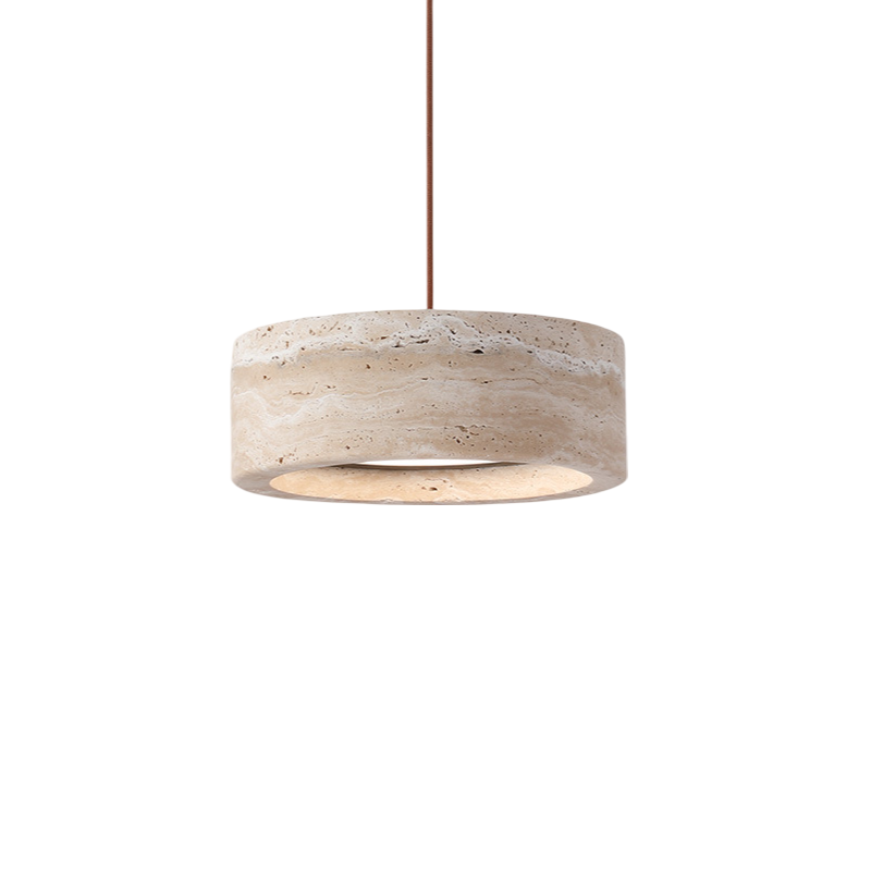 Wabi Sabi Style Travertine Stone Pendant Light D934