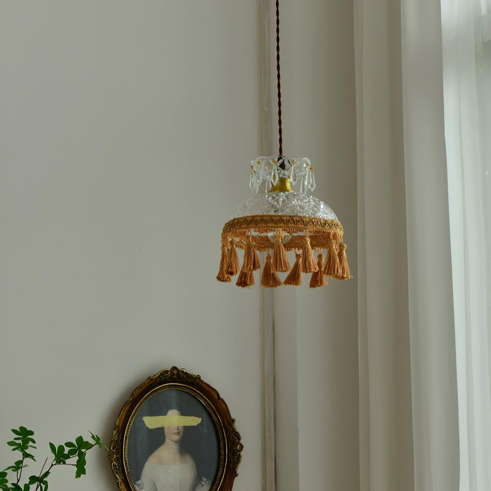 Bowl Tassel Pendant Light M491