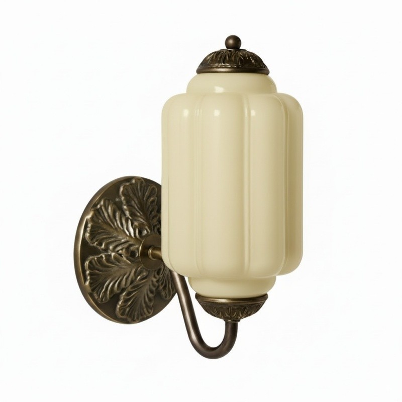 Eloise Vintage Sconce With Milk Glass Shade For Bedroom Or Hallway S194
