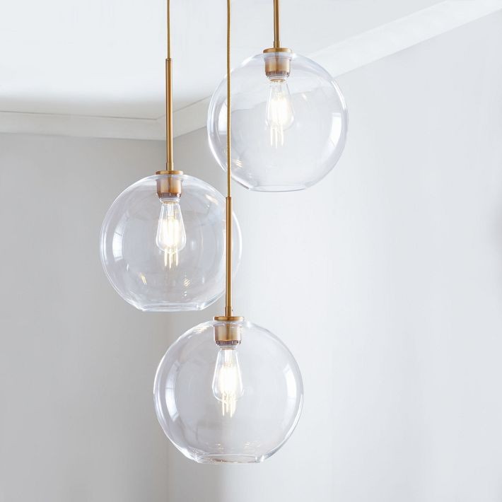 Selvion Minimalist Crystal Chandelier - Handcrafted Glass Sculptural Lighting Fixture T150