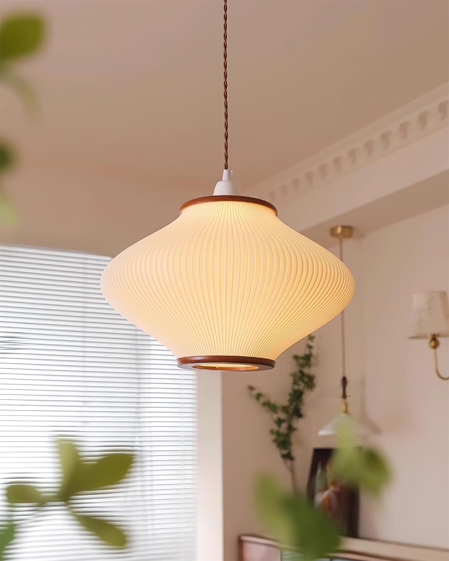 French Style Pine Bell Pendant Lamp M359